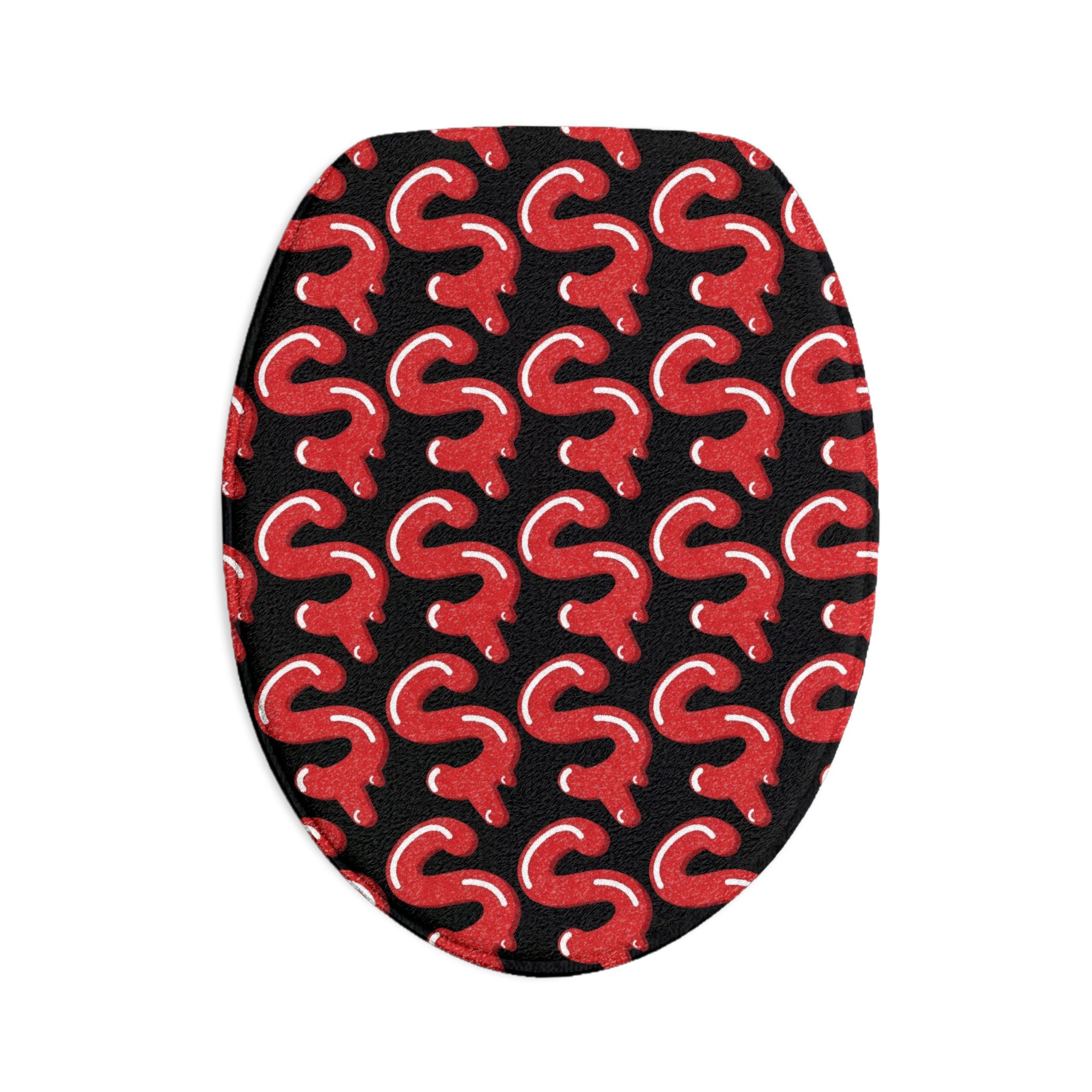 The Slime Shop Bath Mat — Black / Red Slime S (AOP)