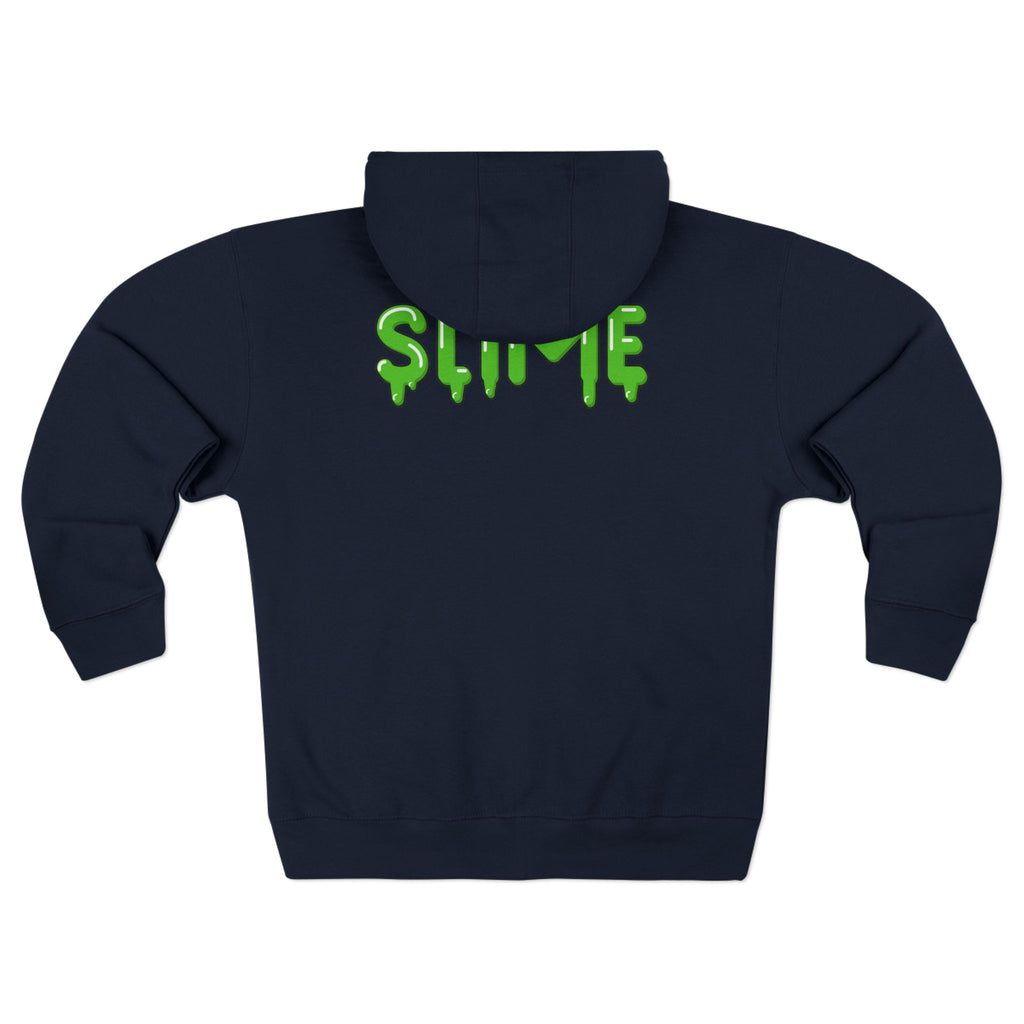 The Slime Shop Zip Hoodie — Heather / Green Slime In 5