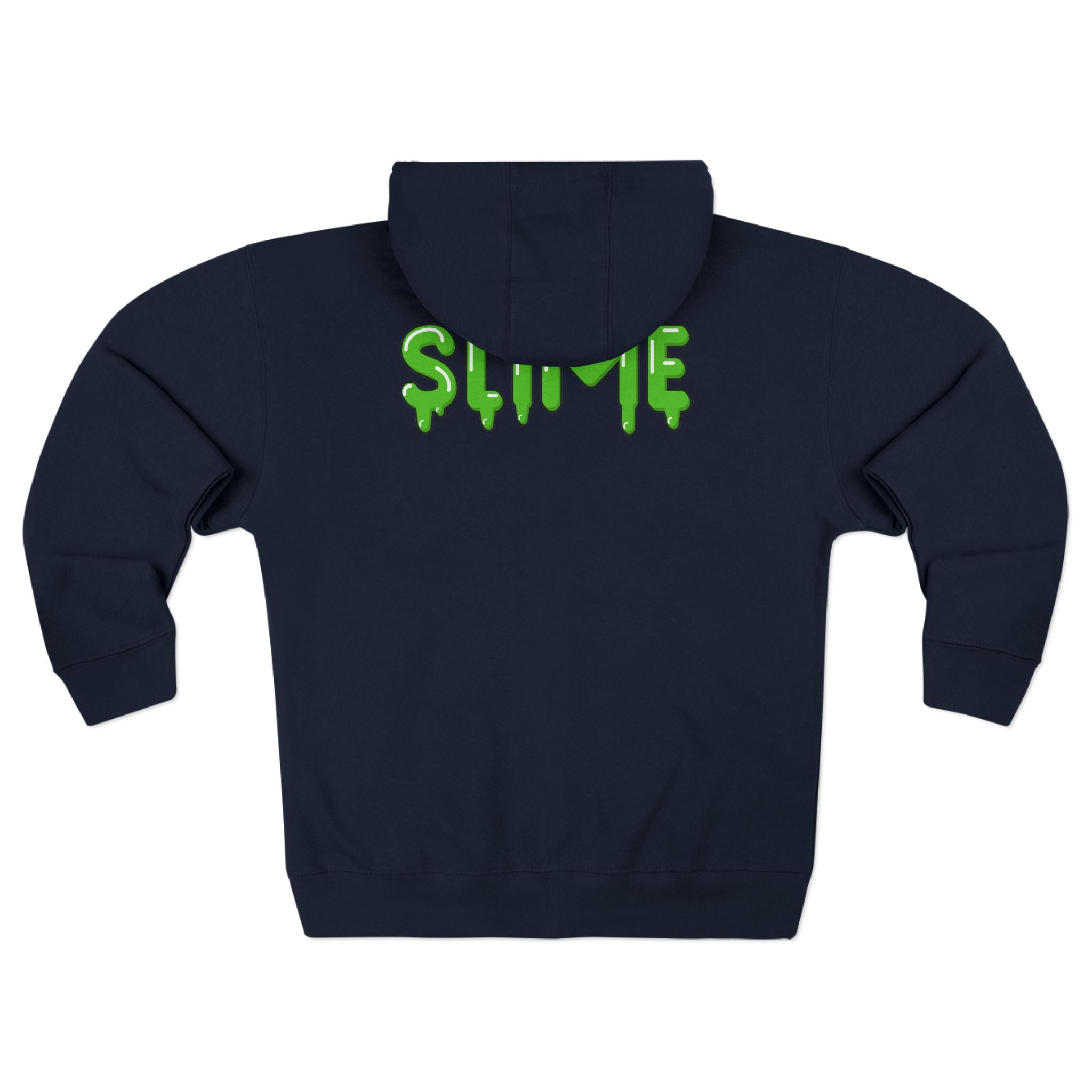 The Slime Shop Zip Hoodie — Heather / Green Slime In 5