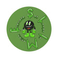The Slime Shop Round Rug — Slimeman & Ring (Green) III