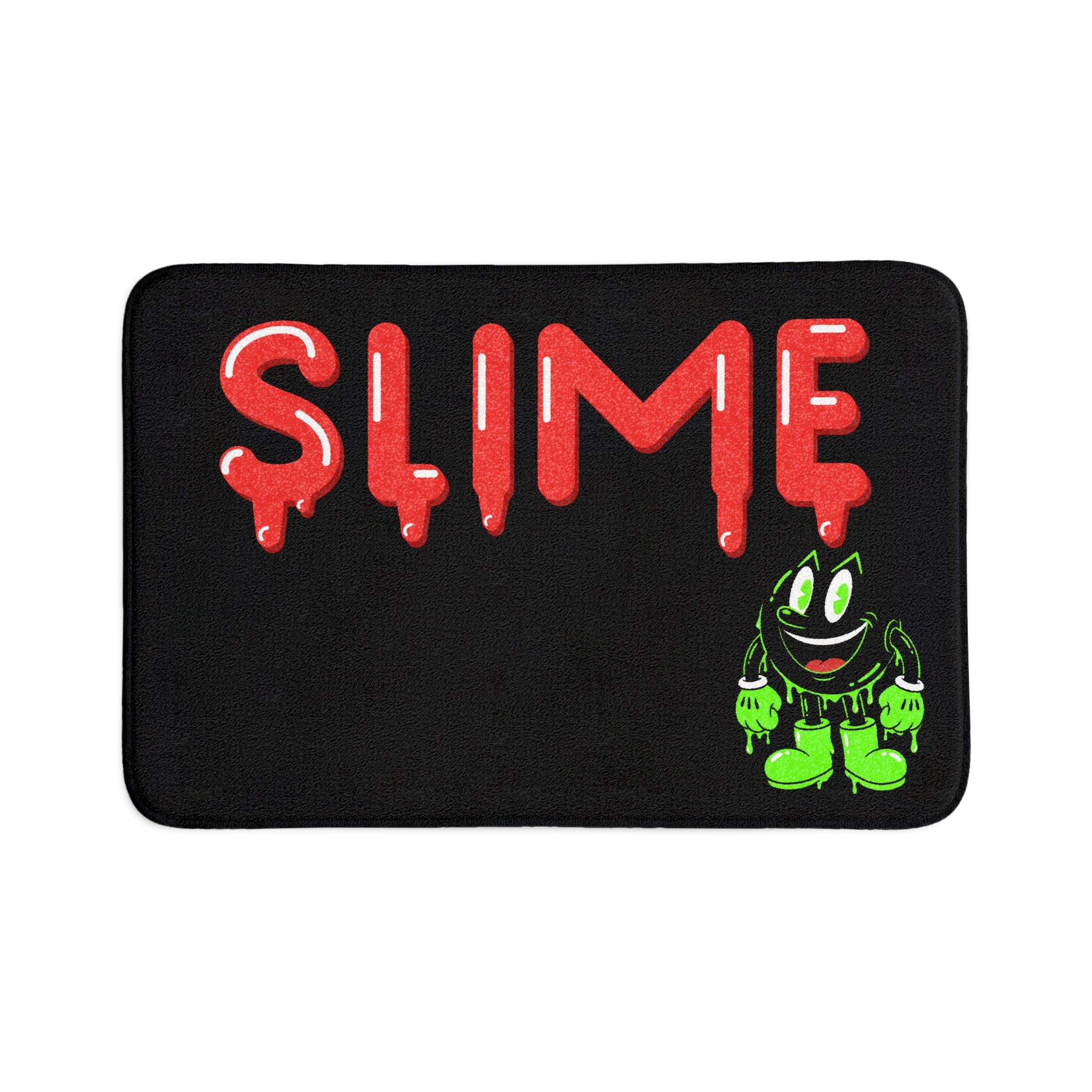 The Slime Shop Bath Mat 3-Piece Set — White / Red Slime $ (AOP)