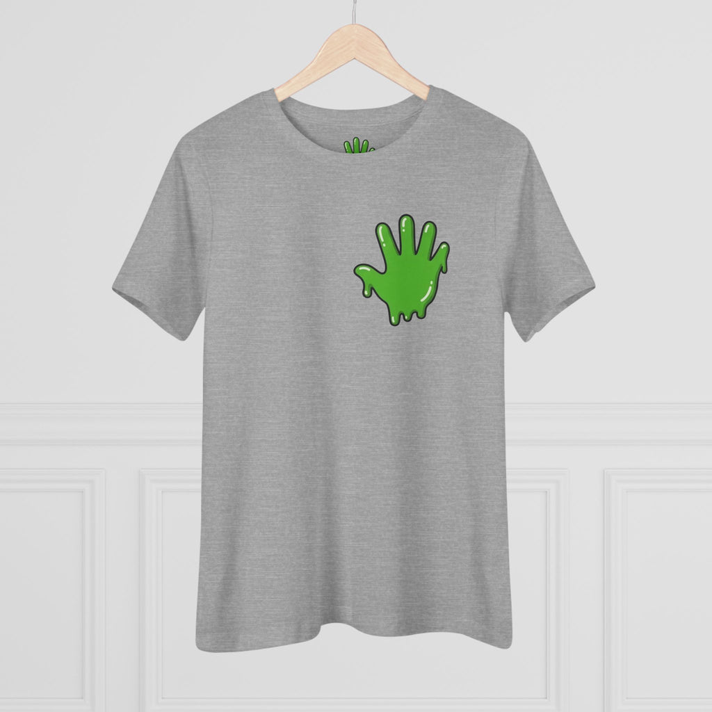 The Slime Shop Women's Tee — White / Green Slime In 5