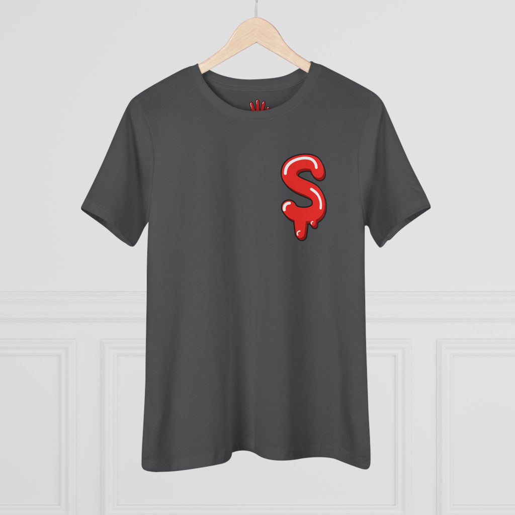 The Slime Shop Women's Tee — White / Red Slime $