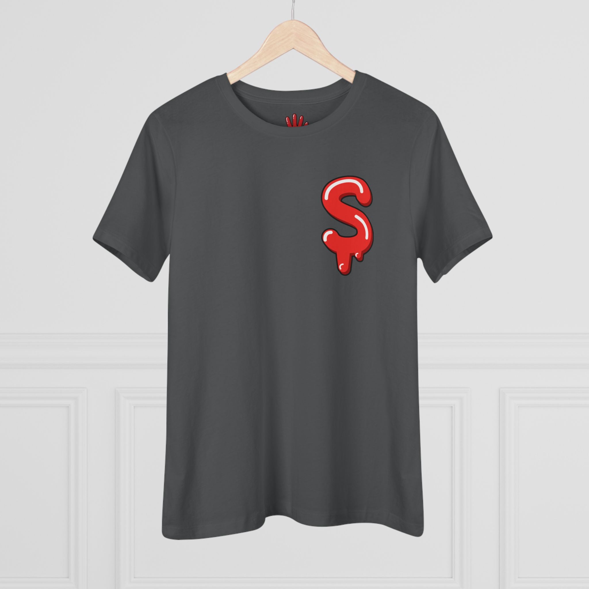 The Slime Shop Women's Tee — White / Red Slime $