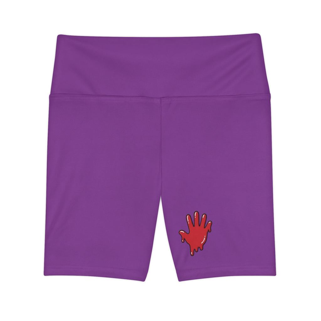 Women's Purple/Red Slime In 5 Workout Shorts