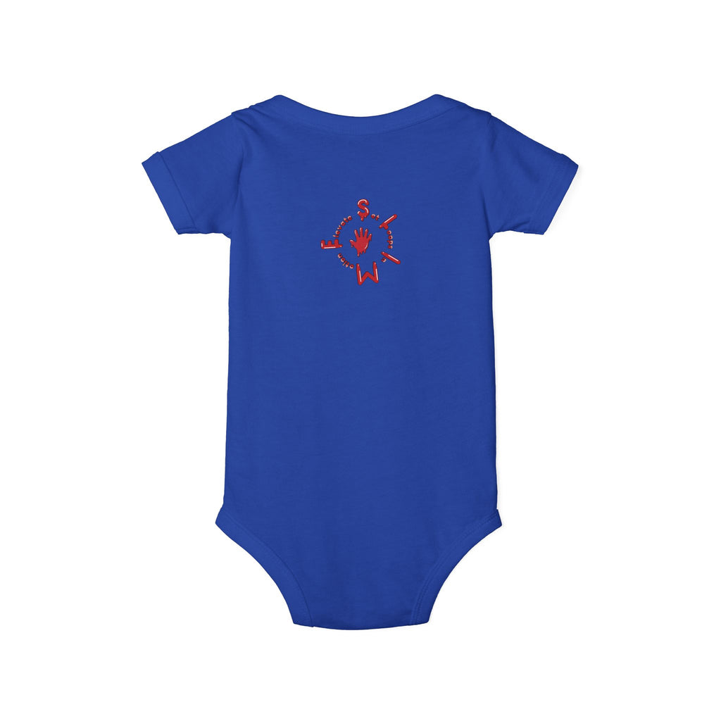 Infant Red/Slime$ Jersey One Piece