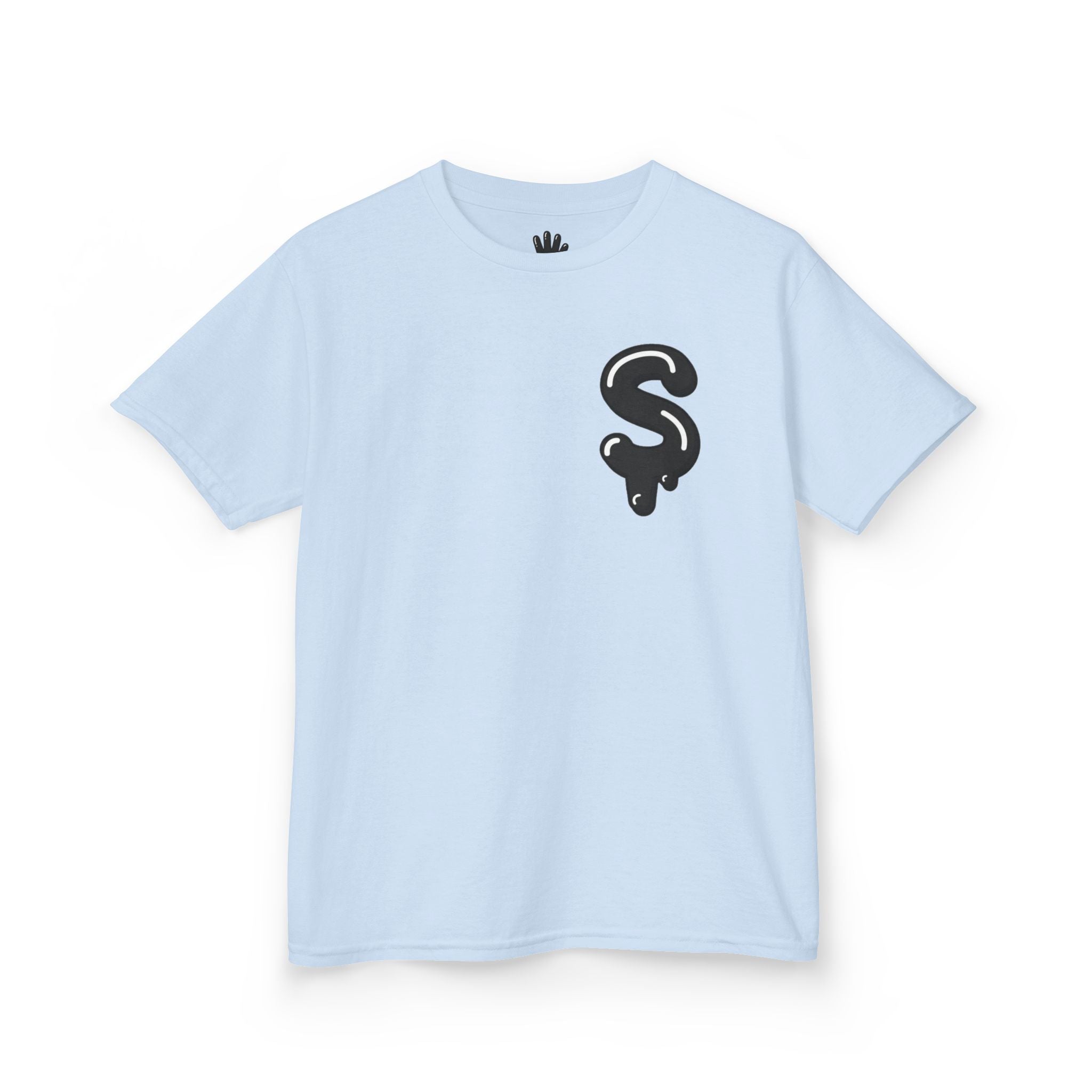 The Slime Shop Kids Tee — Grey / Black Slime Sircle