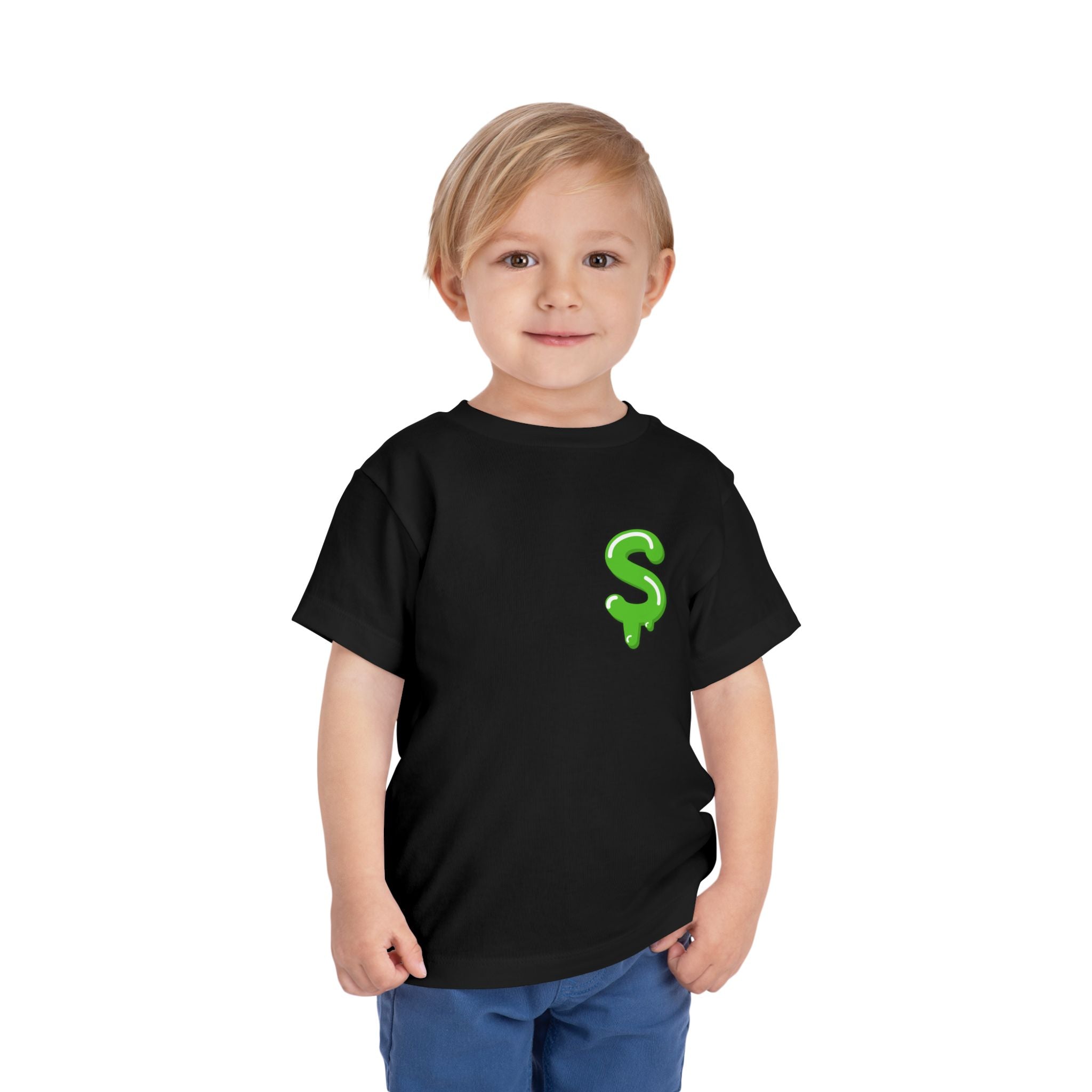 The Slime Shop Toddler Tee — Athletic Heather / Green Slime Sircle