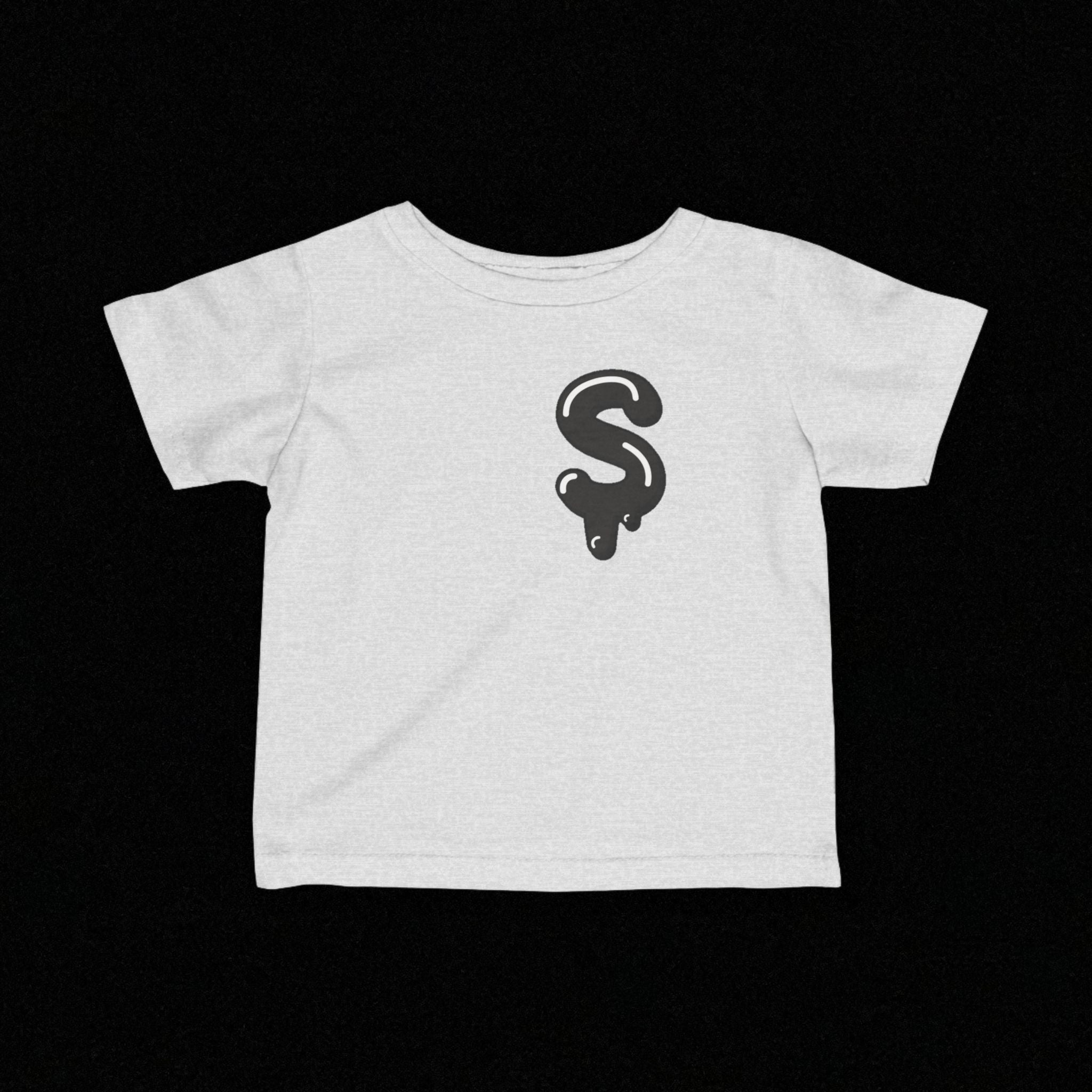 The Slime Shop Infant Fine Jersey Tee — Charcoal / Black Slime Sircle
