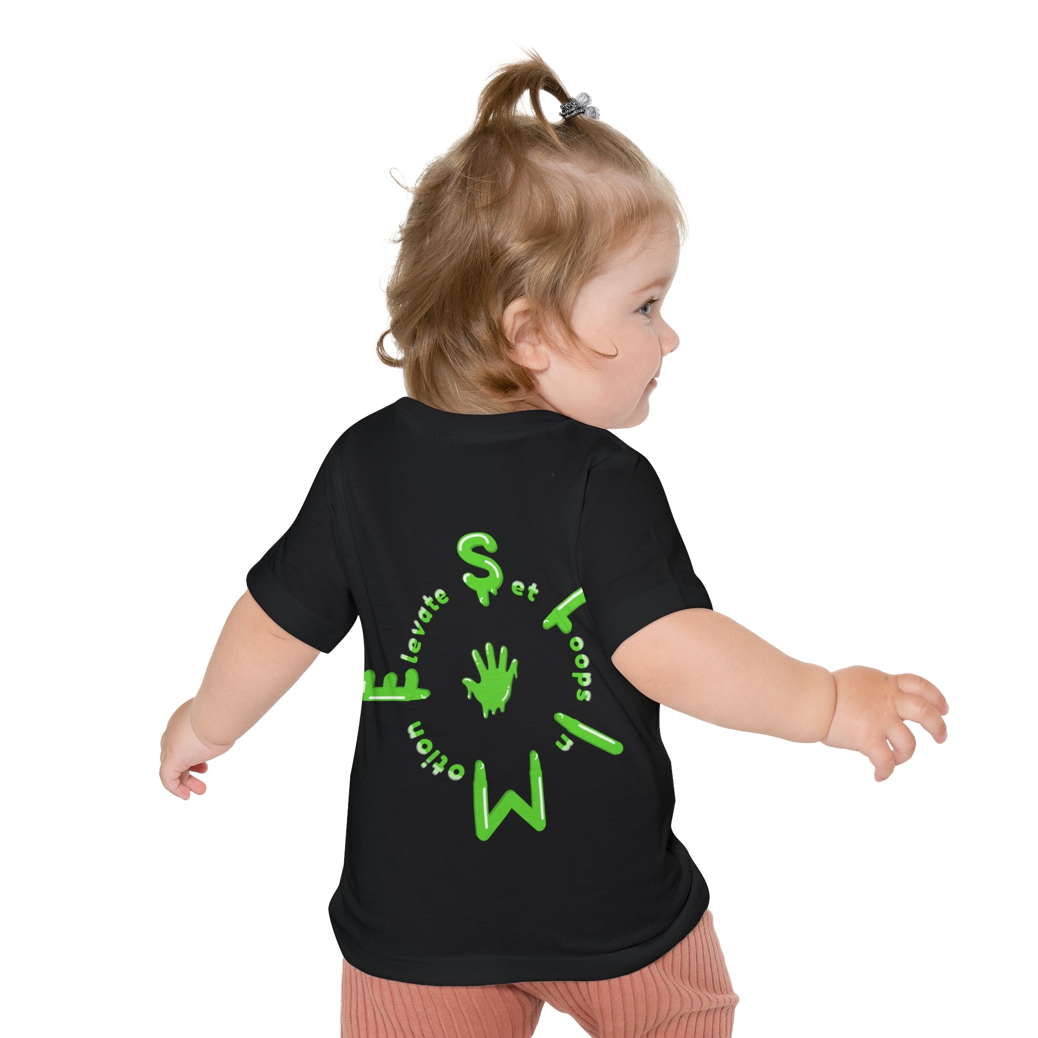 The Slime Shop Baby Tee — Royal Blue / Green Slime Sircle