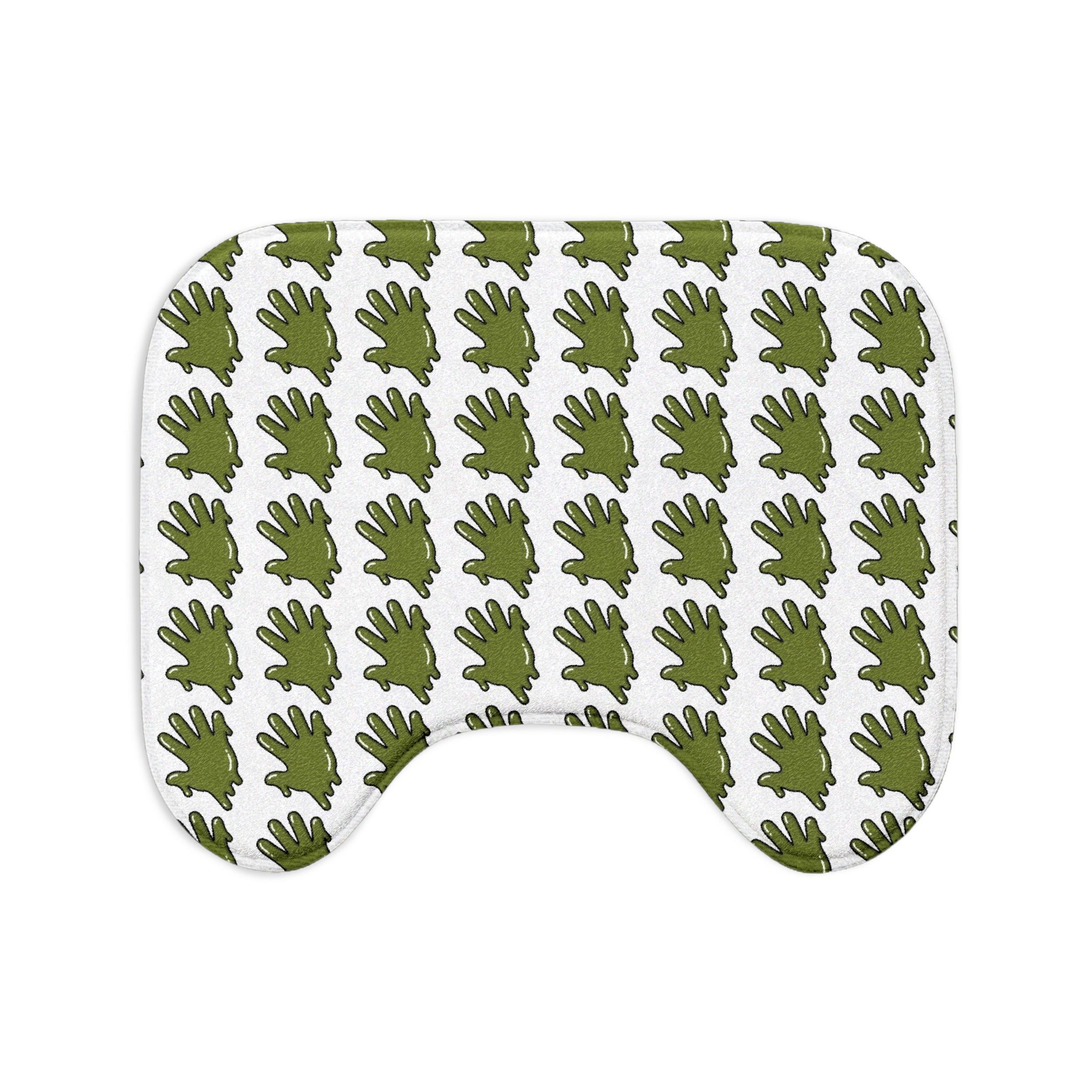 The Slime Shop Bath Mat — Black / Olive Slime $ (AOP)