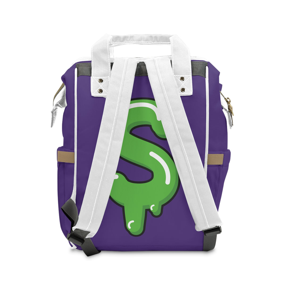 Purple/SG Slime Diaper Bag