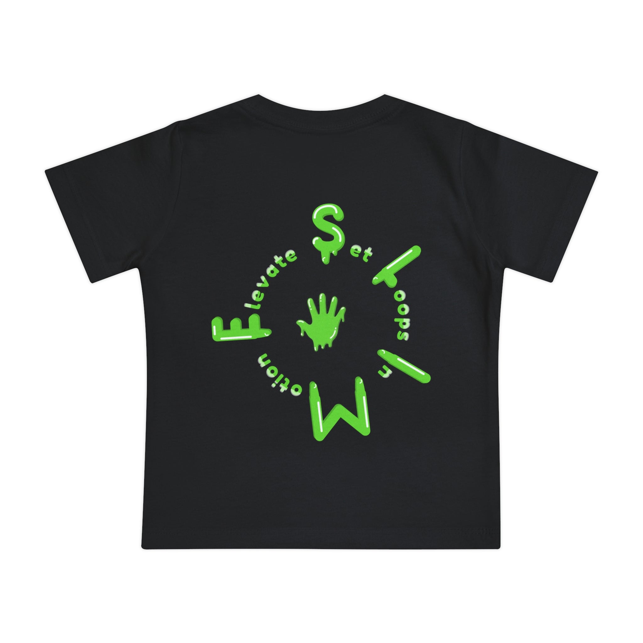 The Slime Shop Baby Tee — Royal Blue / Green Slime Sircle