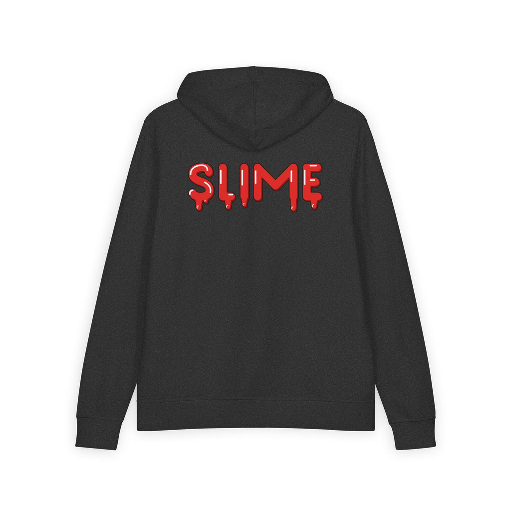 The Slime Shop Full-Zip Hoodie — Black / Red Slime $