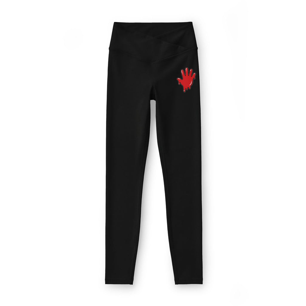 The Slime Shop Women's Luxe Leggings — Black / Red Slime In 5