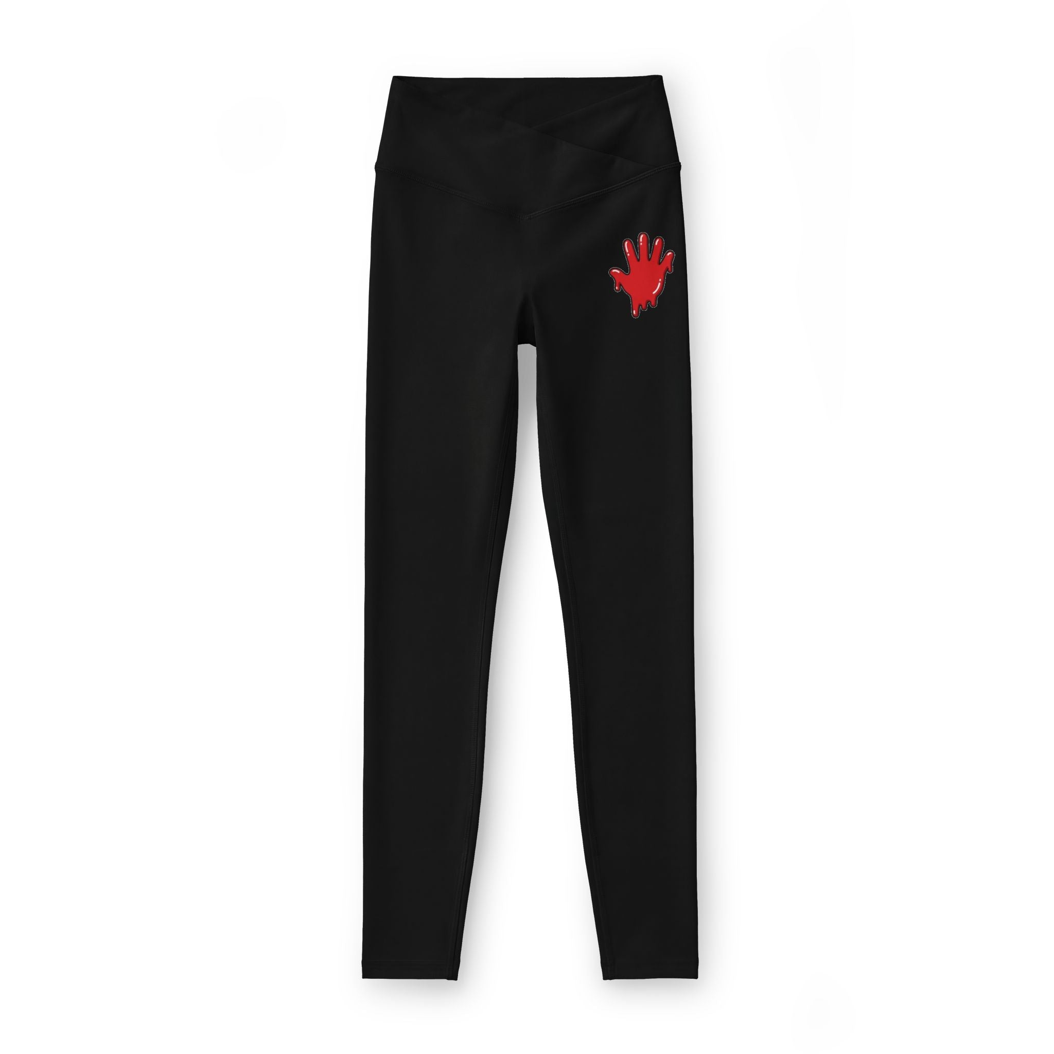 The Slime Shop Women's Luxe Leggings — Black / Red Slime In 5