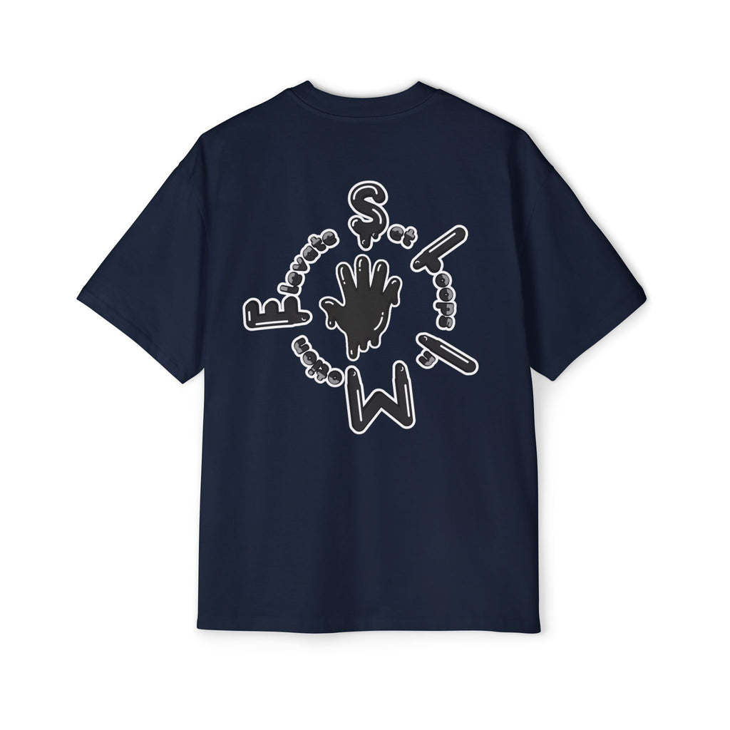 Men's Black Slime Sircle Heavy Oversized Tee