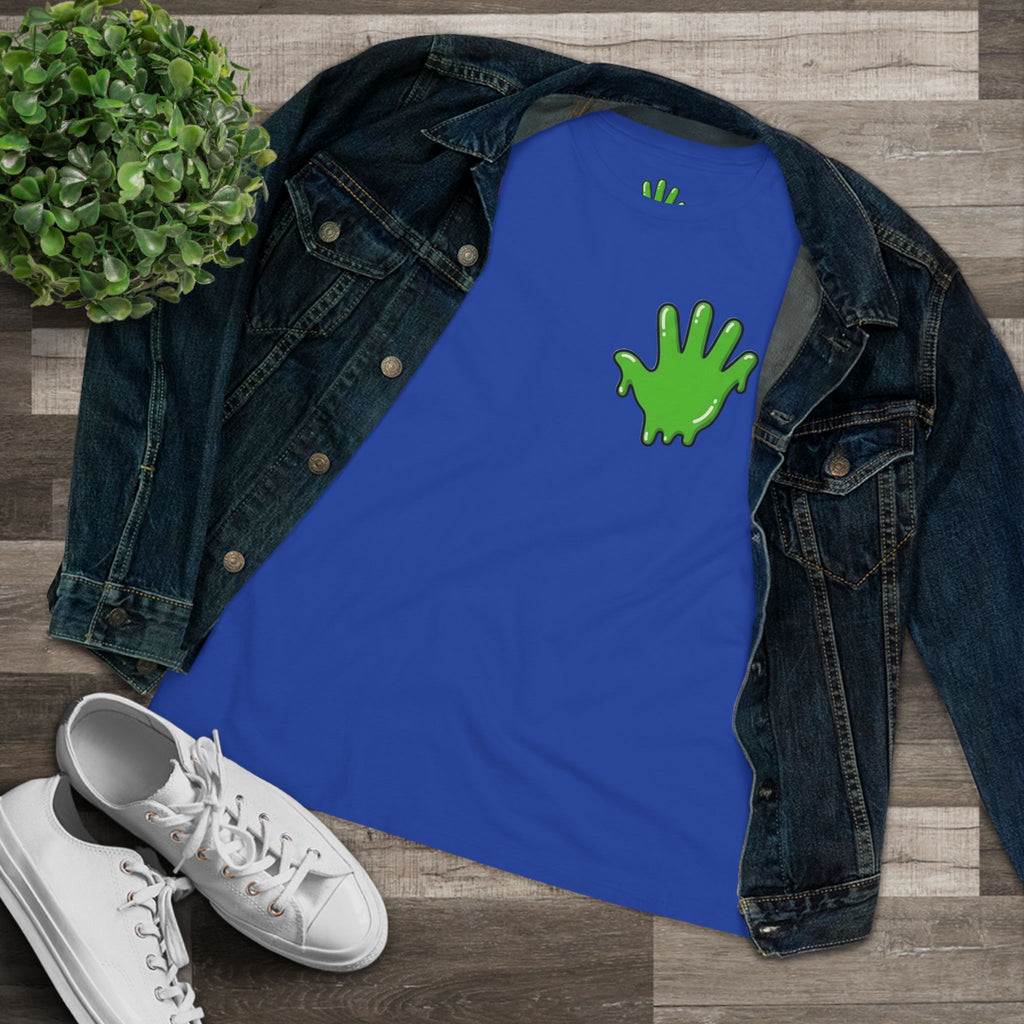 The Slime Shop Women's Tee — White / Green Slime In 5