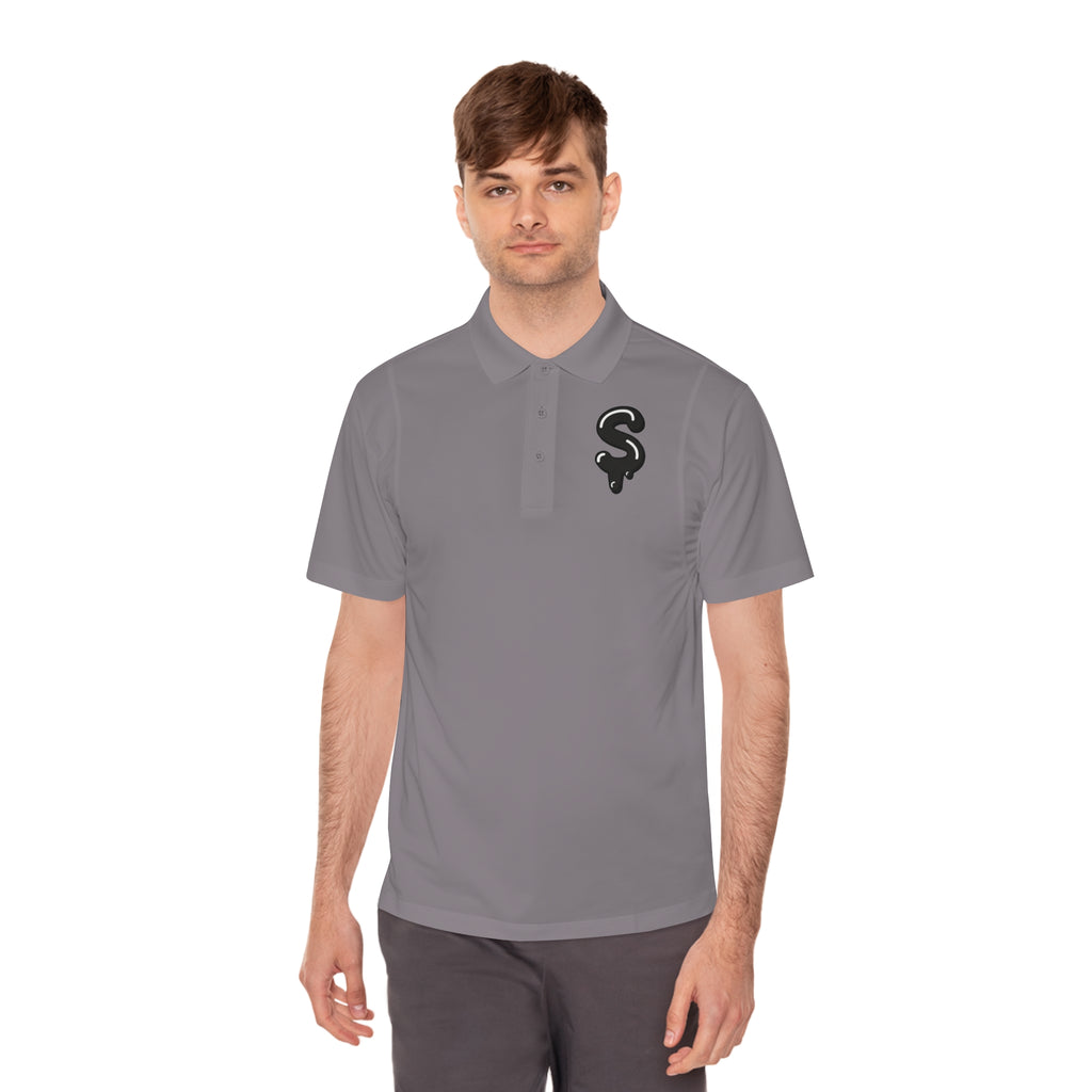 The Slime Shop Sport Polo — Lime Green / Black Slime Sircle