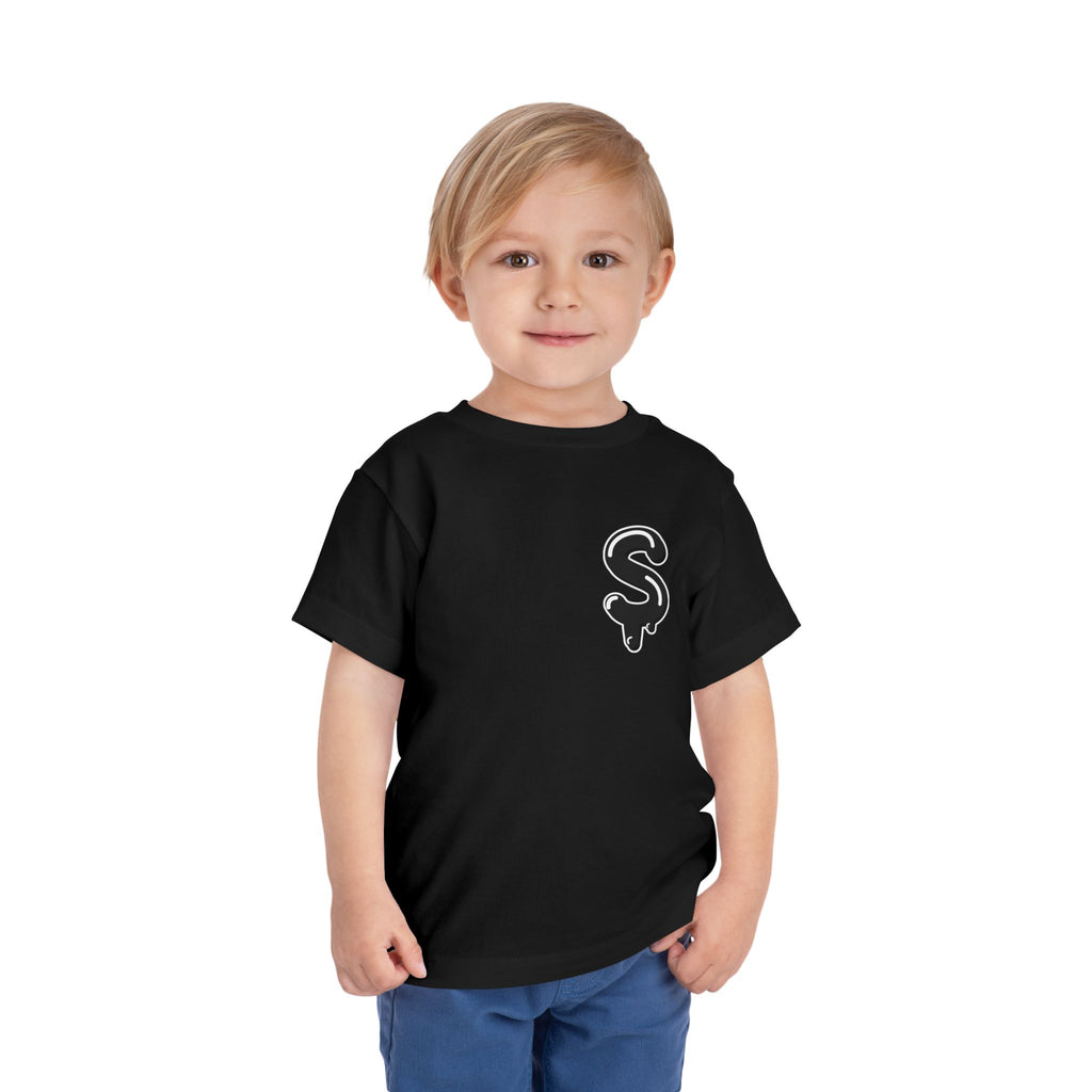 Toddler Black/Slime Short Sleeve Tee