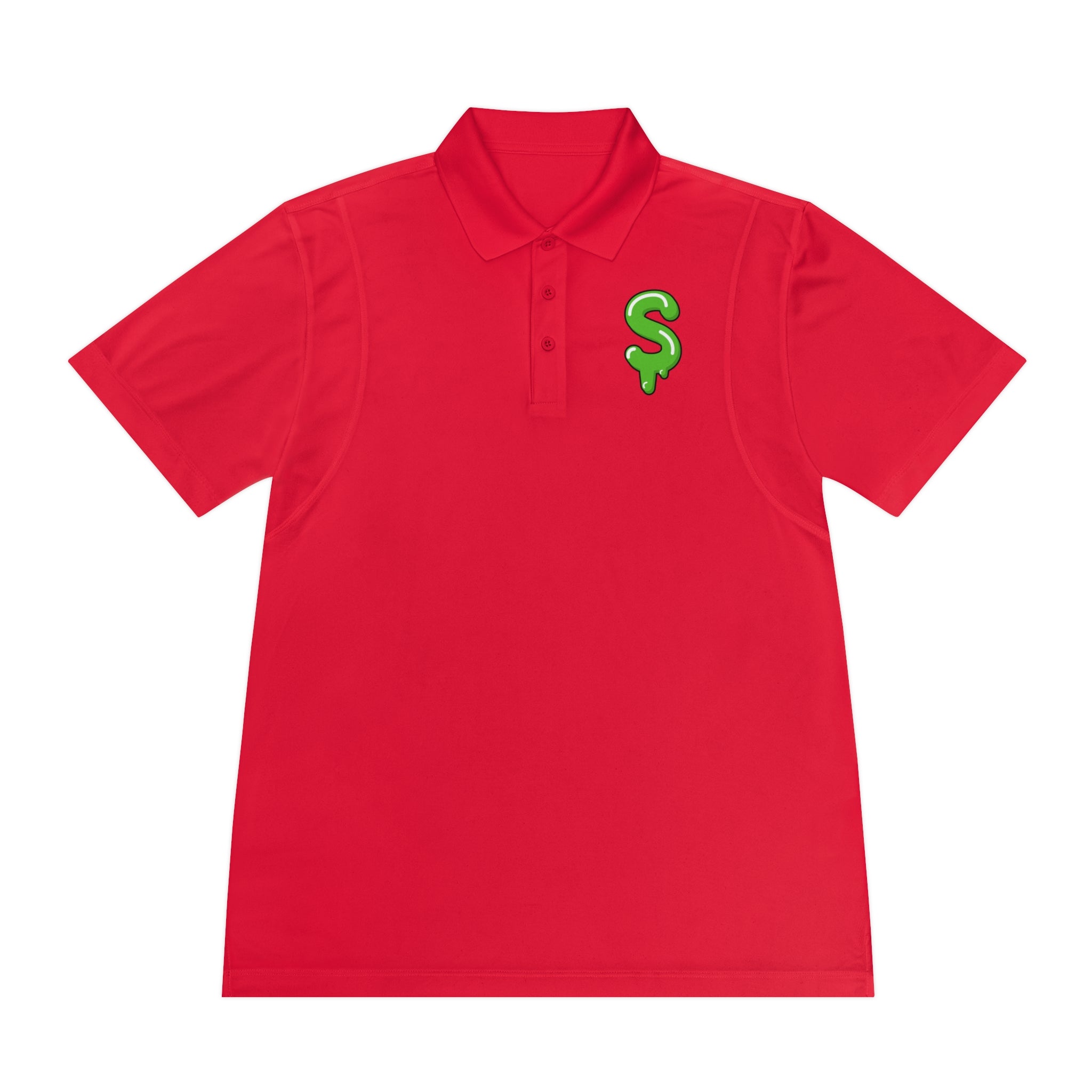 The Slime Shop Sport Polo — Black / Green Slime Sircle