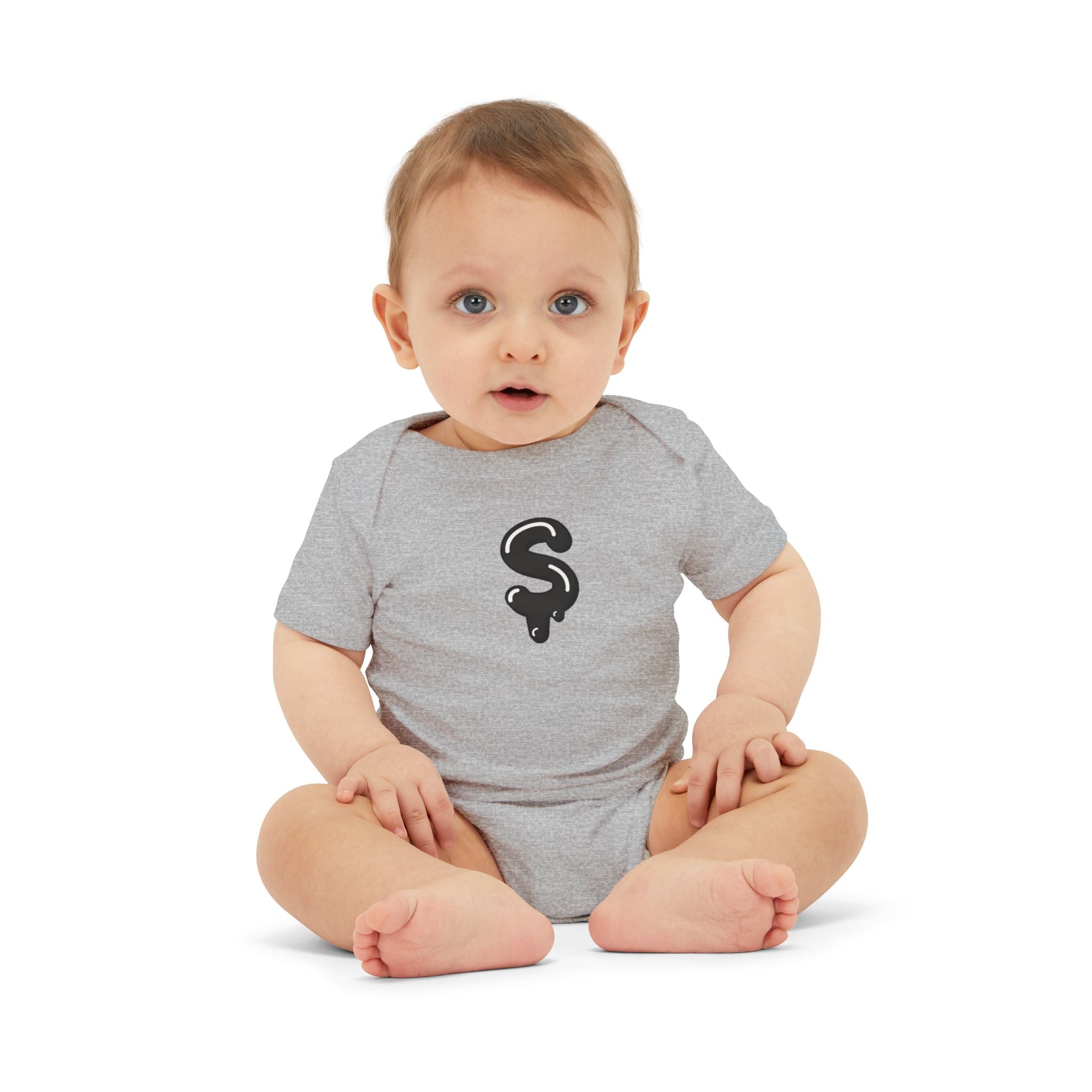 The Slime Shop Infant Jersey One Piece — Heather Grey / Black Slime Sircle