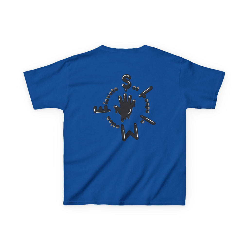 The Slime Shop Kids Tee — Grey / Black Slime Sircle