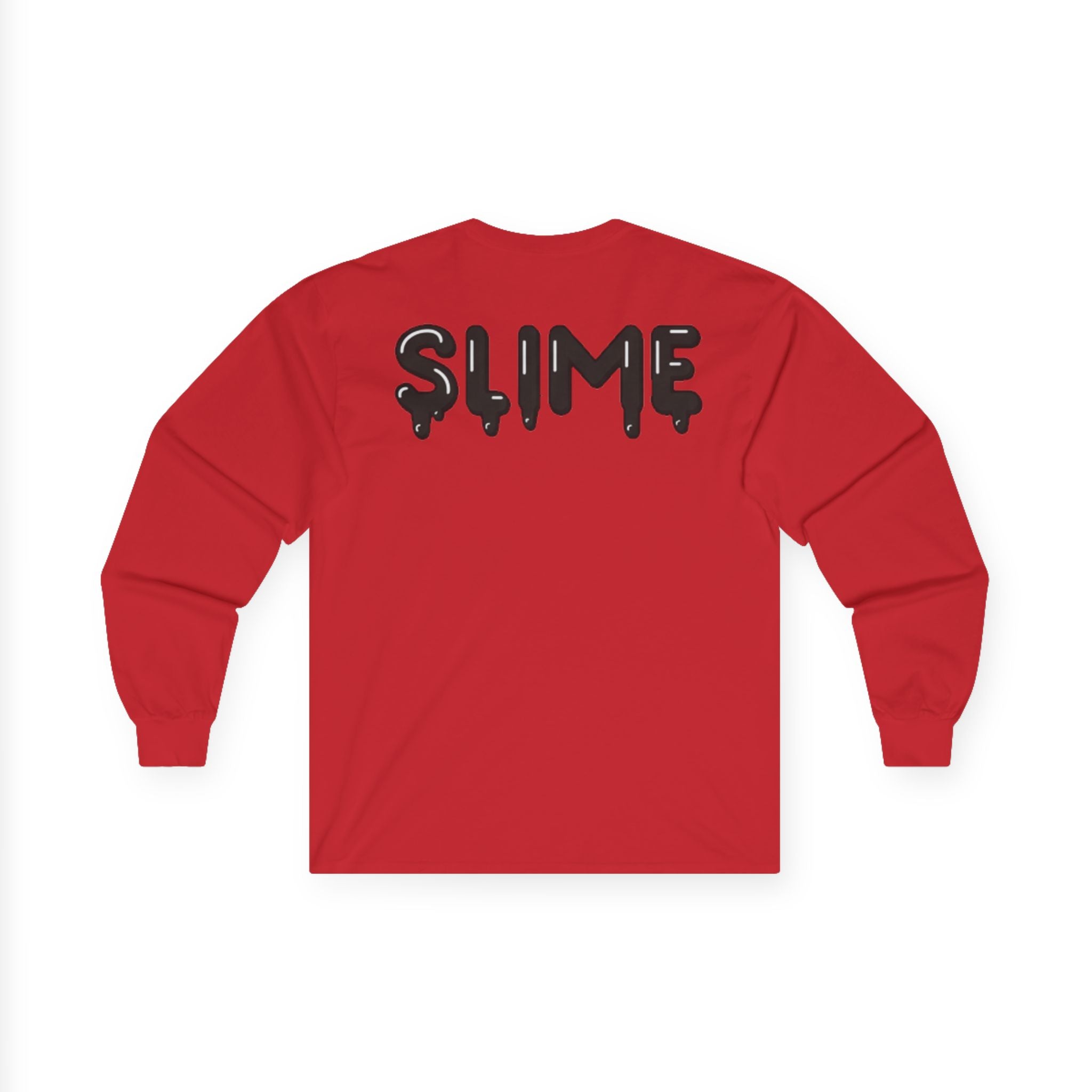 The Slime Shop Ultra Cotton Long-Sleeve — White / Black Slime-$