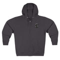 The Slime Shop Zip Hoodie — Heather / Black Slime-$