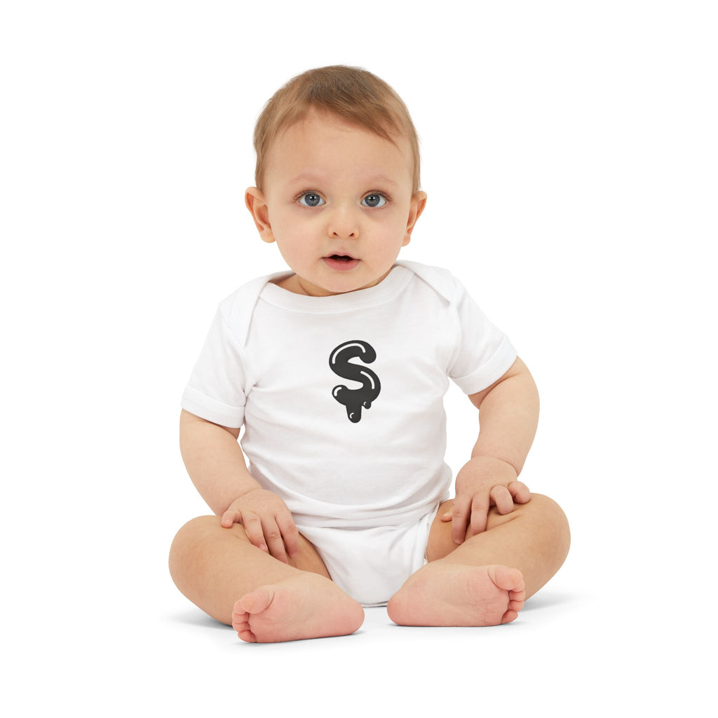 The Slime Shop Infant Jersey One Piece — Heather Grey / Black Slime Sircle