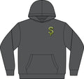 The Slime Shop Fleece Hoodie — White / Green Slime S