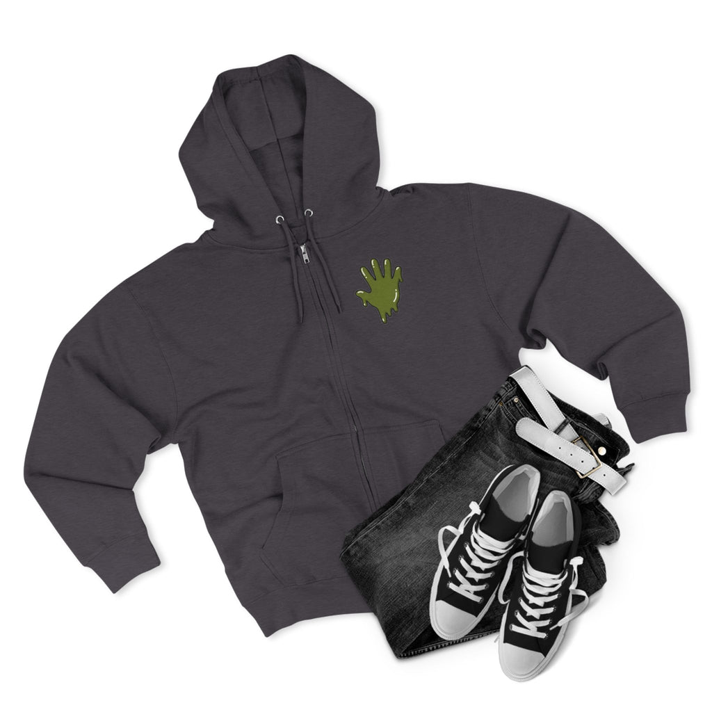 The Slime Shop Zip Hoodie — Heather / Olive Slime In 5