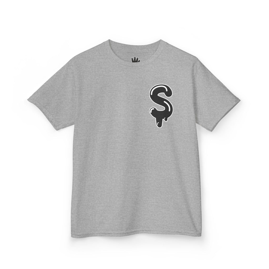 Kids Black/Slime Heavy Cotton™ Tee