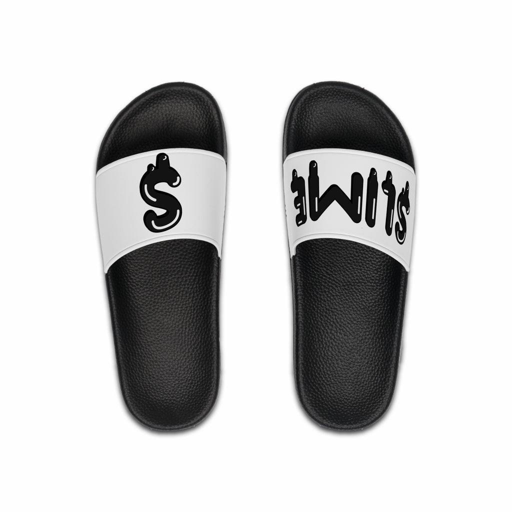 The Slime Shop Slides — White / Black Slime $