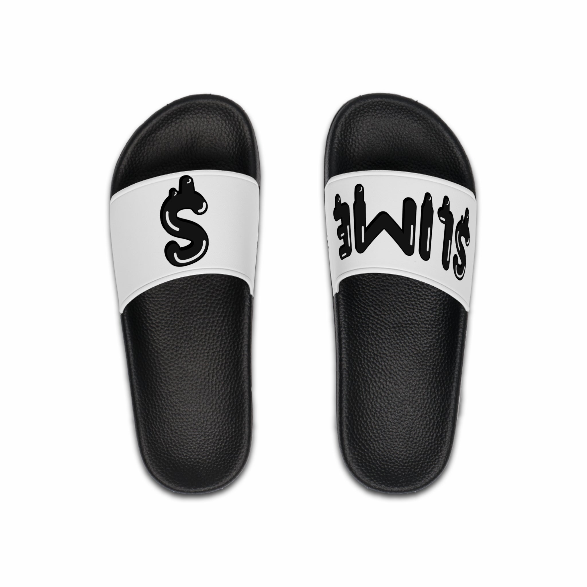 The Slime Shop Slides — White / Black Slime $
