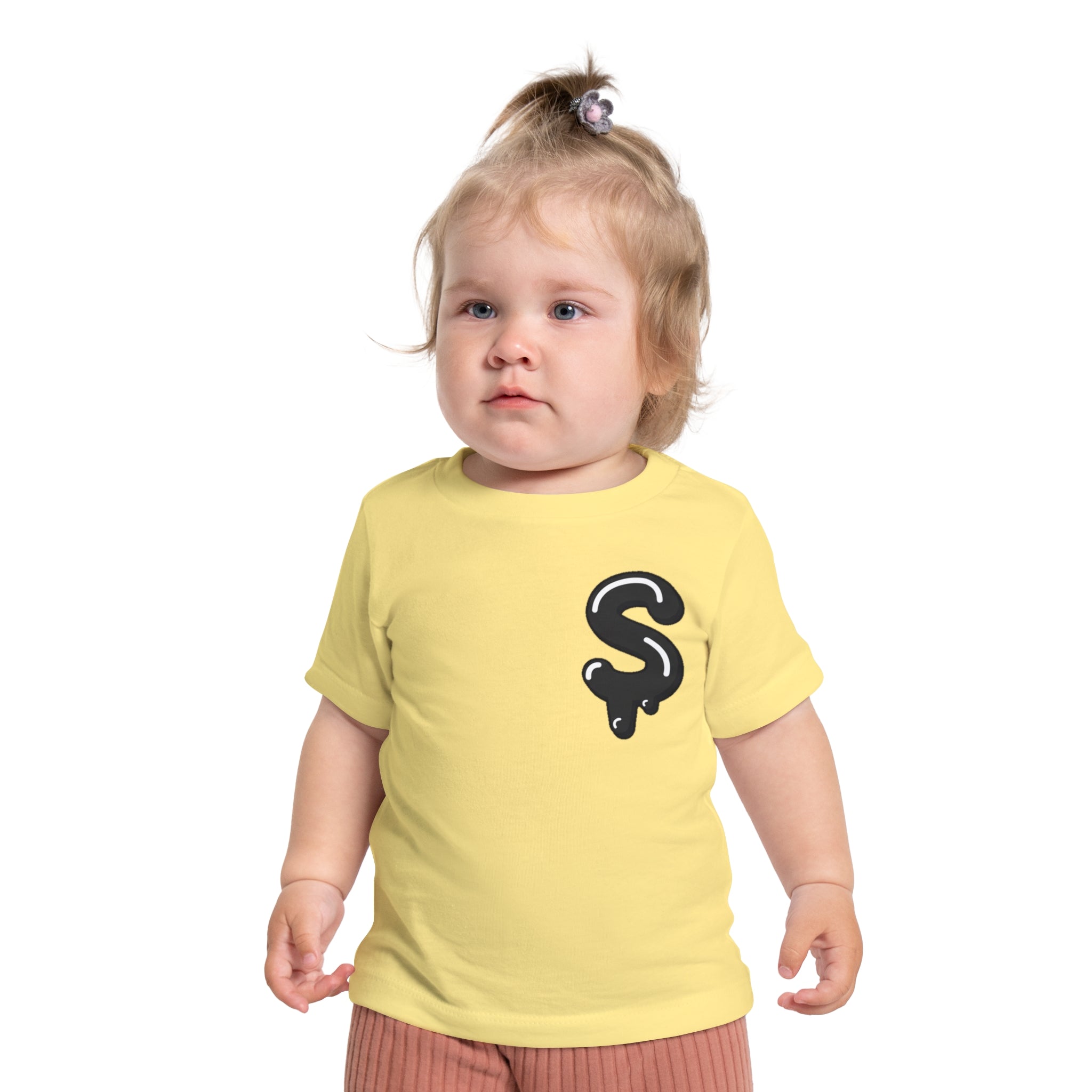 The Slime Shop Baby Tee — Yellow / Black Slime Sircle