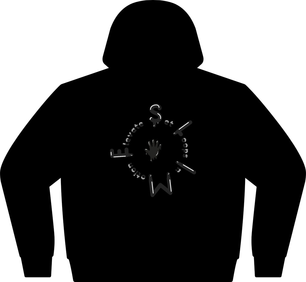 The Slime Shop Full-Zip Hoodie — Grey / Black Slime Sircle