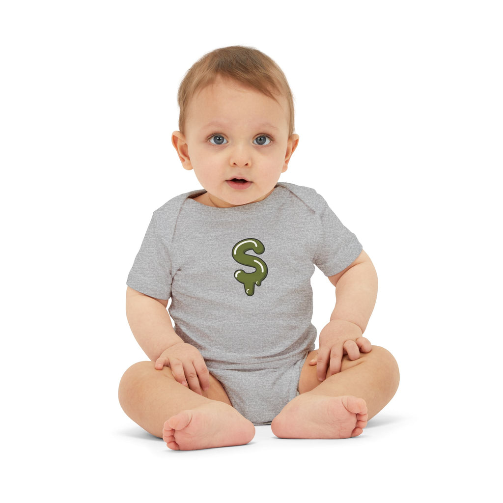 The Slime Shop Infant Jersey One Piece — Royal Blue / Military Green Slime Sircle