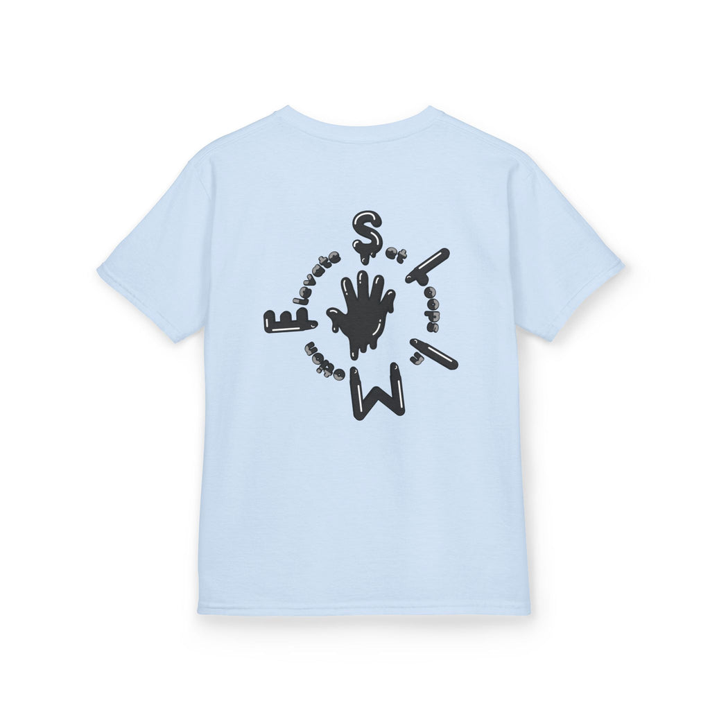 The Slime Shop Kids Tee — Grey / Black Slime Sircle