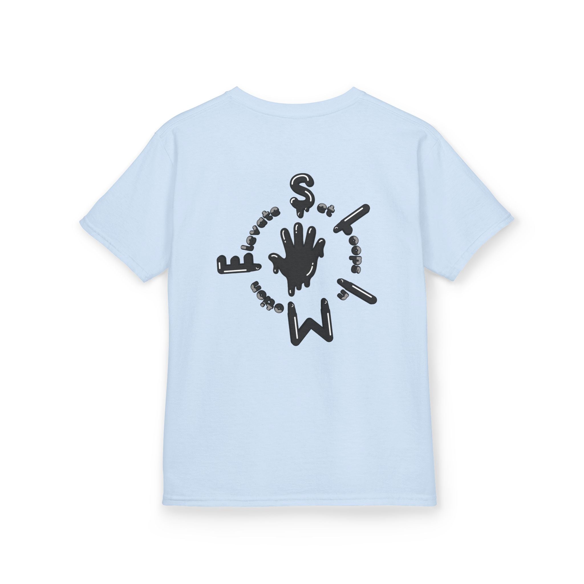 The Slime Shop Kids Tee — Grey / Black Slime Sircle