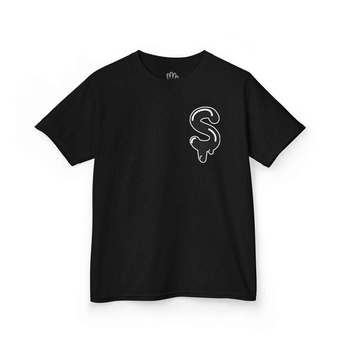 Kids Black/Slime Heavy Cotton™ Tee