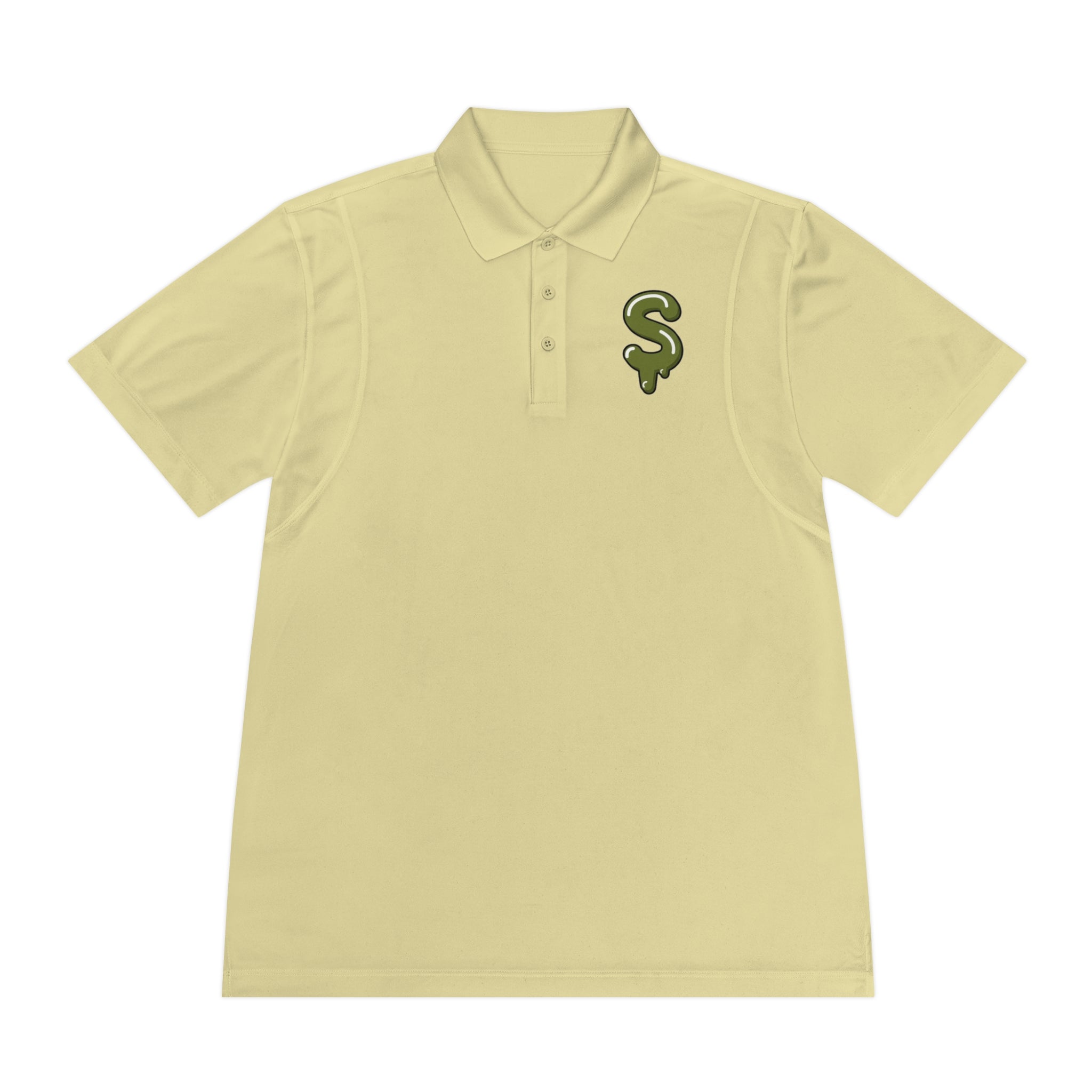 The Slime Shop Sport Polo — Red / Olive Slime Sircle