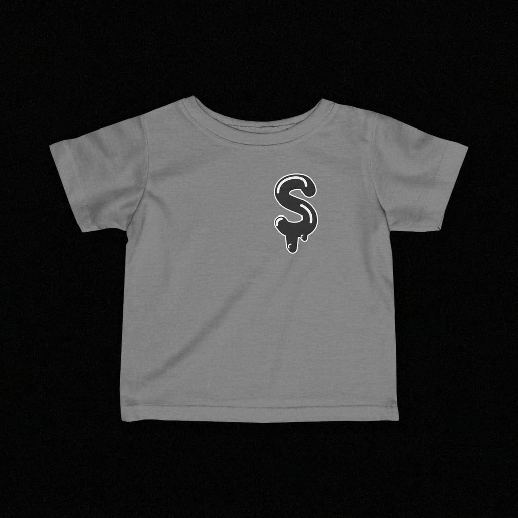 Infant Black/Slime Fine Jersey Tee