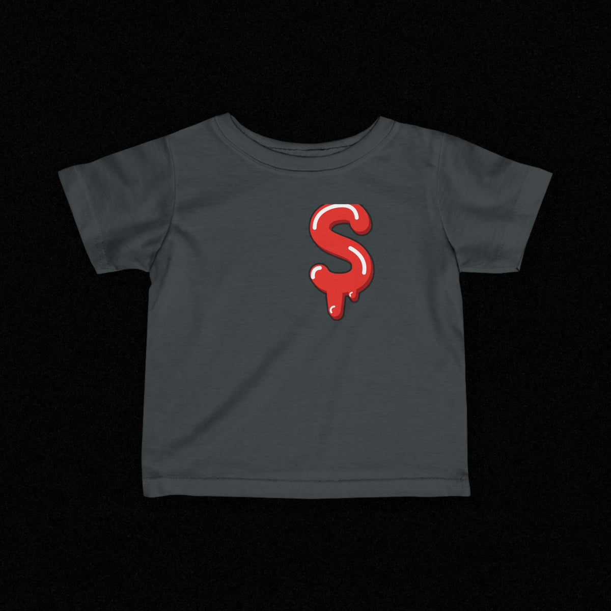Infant Red/Slime$ Fine Jersey Tee
