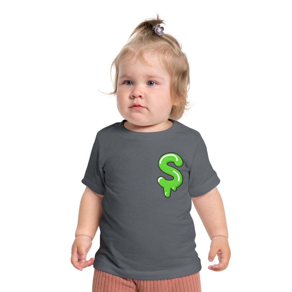 The Slime Shop Baby Tee — Royal Blue / Green Slime Sircle