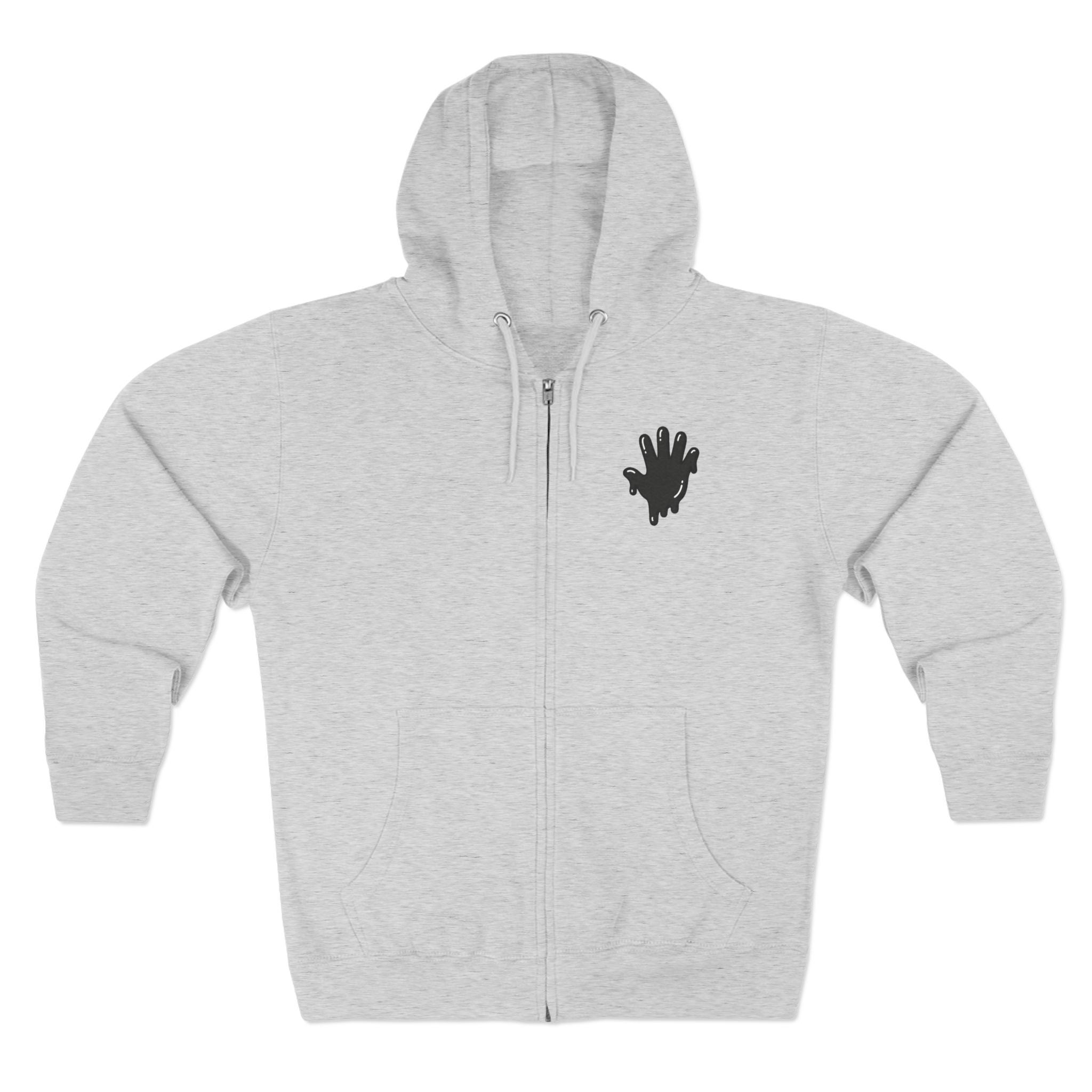 The Slime Shop Zip Hoodie — Heather / Black Slime In 5