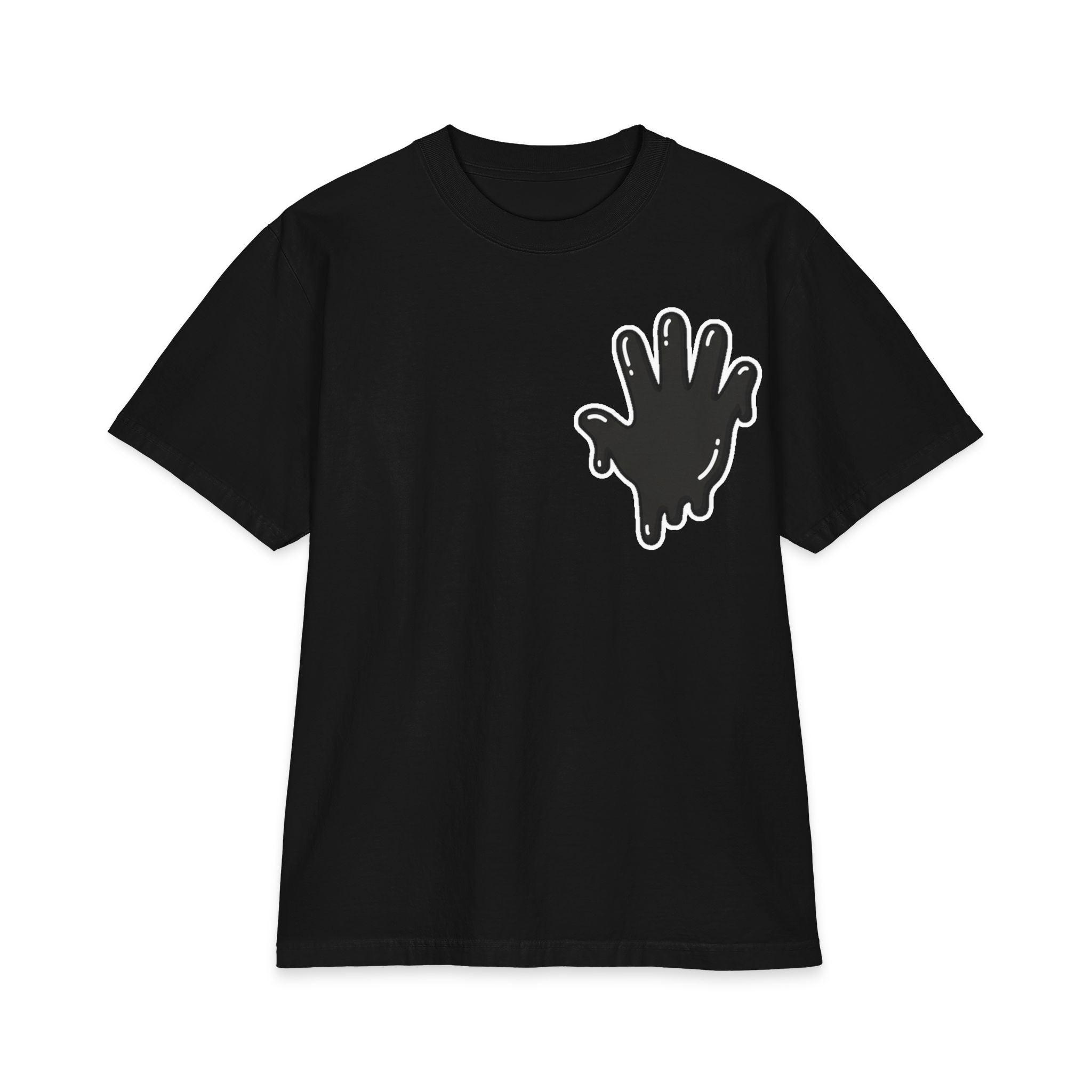 The Slime Shop Max Heavyweight Tee — White / Black SLIME