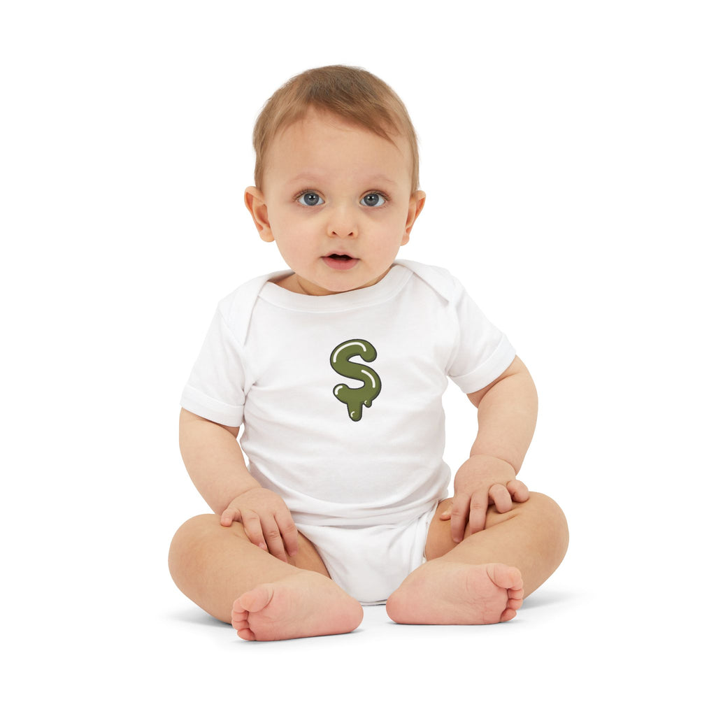 The Slime Shop Infant Jersey One Piece — Royal Blue / Military Green Slime Sircle