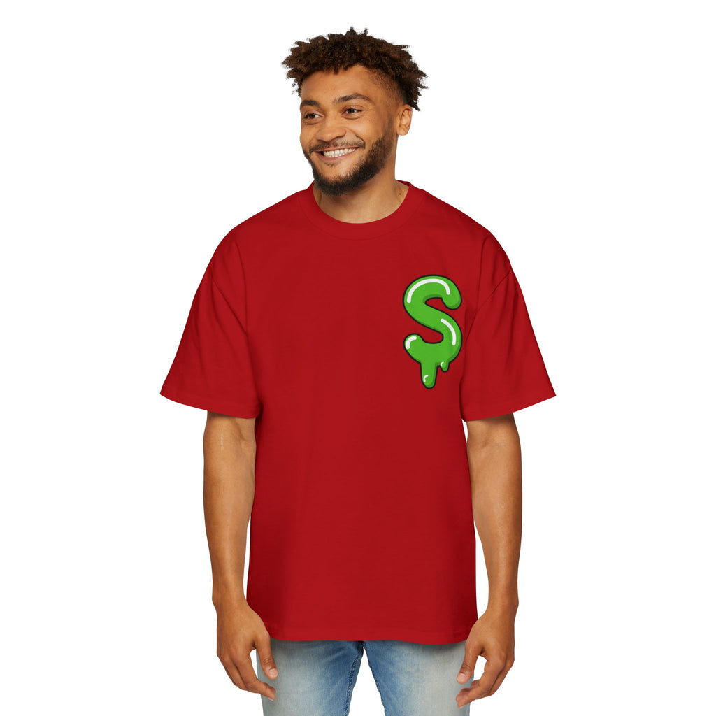 The Slime Shop Heavy Oversized Tee — Black / Green Slime Sircle