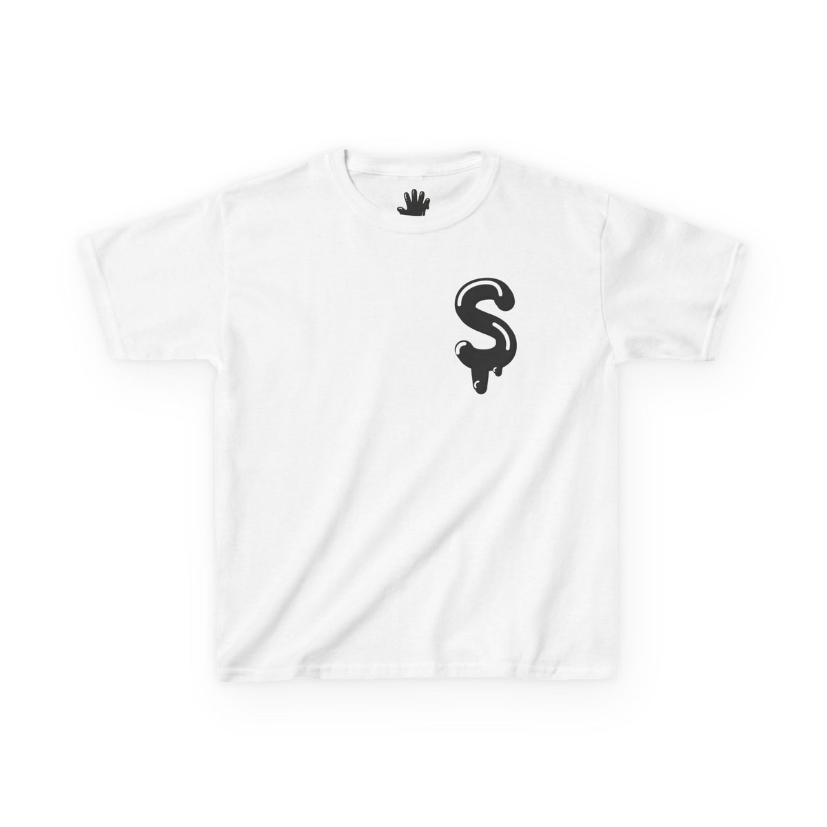 Kids Black/Slime Heavy Cotton™ Tee
